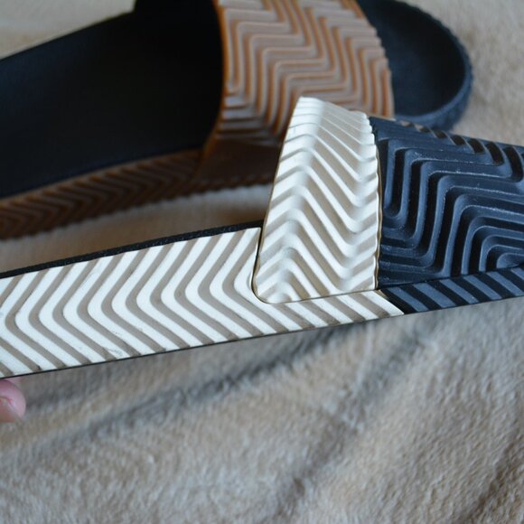 ADIDAS Alexander Wang x AW Adilette Slide Black White Brown US size 7 main image 9